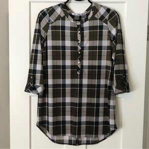 Nygard Plaid Blouse